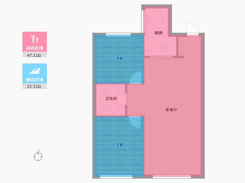 辽宁省-沈阳市-汇置尚都道义南大街65-45号（G3号楼）,道义南大街65-46号（G6号楼）,道义南大街6-64.52-户型库-动静分区