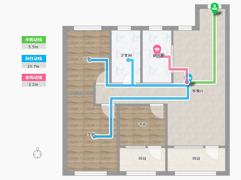 辽宁省-沈阳市-汇置尚都蒲南路5-1号（3-1栋）,蒲南路5-10号（3-2号楼）,蒲南路5-20号（3-3-76.19-户型库-动静线