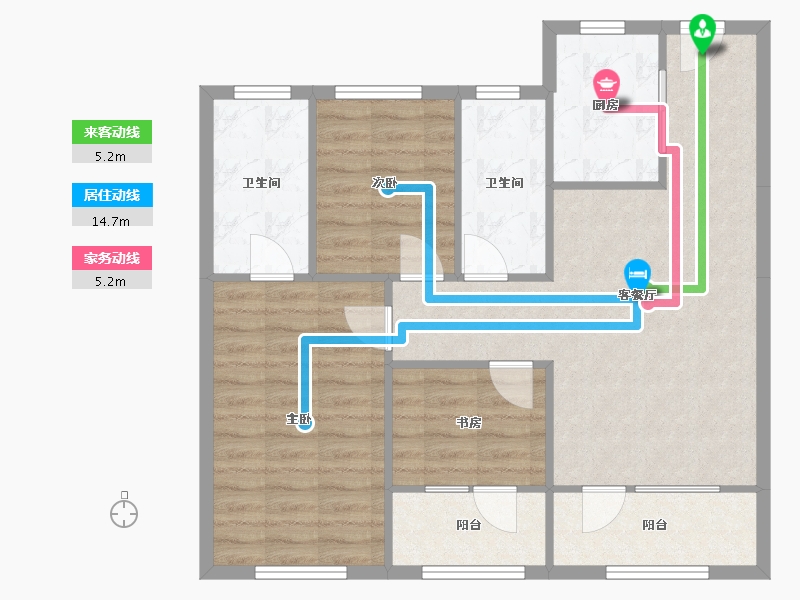 浙江省-杭州市-汇置尚都蒲南路5-1号（3-1d）,蒲南路5-59号（3-9栋）,蒲南路5-10号（3-2号-83.56-户型库-动静线