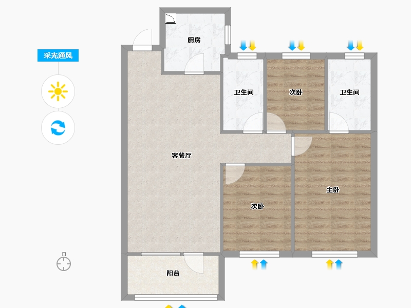 辽宁省-沈阳市-沈阳雅居乐花园B地块蒲南路3-7号(7栋),蒲南路3-14号(14号楼）,蒲南路3-21号(-86.24-户型库-采光通风