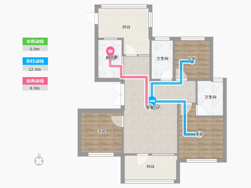 辽宁省-沈阳市-祥联大河原著蒲河路7-6号（D6号楼）,蒲河路7-7号（D7号楼）,蒲河路7-8号（D8号楼-75.18-户型库-动静线