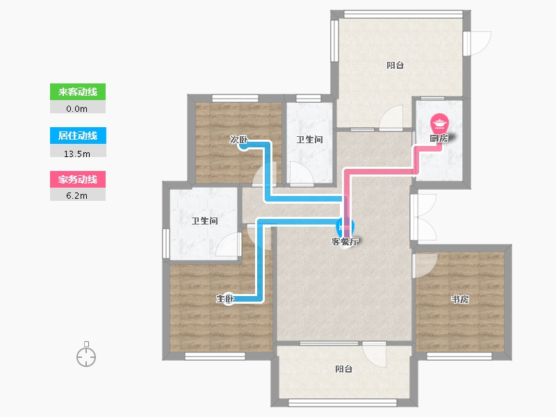 辽宁省-沈阳市-祥联大河原著蒲河路7-7号（D7号楼）,蒲河路7-9号（D9号楼）,蒲河路7-5号（D5号楼-89.75-户型库-动静线