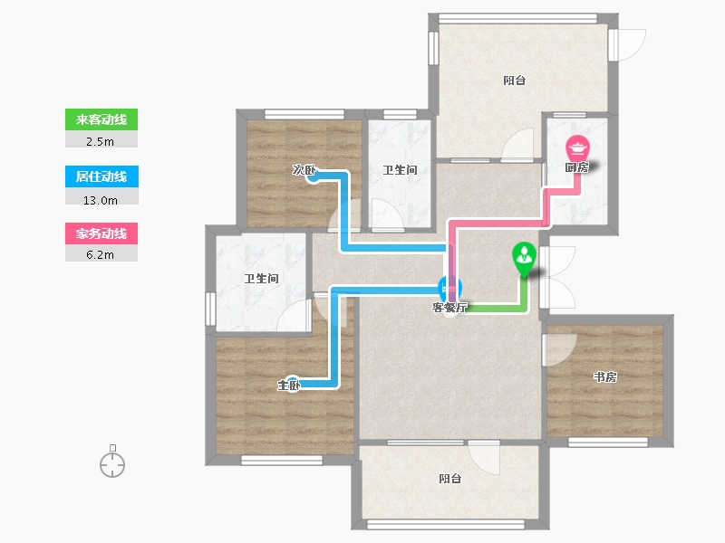 辽宁省-沈阳市-祥联大河原著蒲河路7-7号（D7号楼）,蒲河路7-9号（D9号楼）,蒲河路7-4号D4.D3-85.75-户型库-动静线