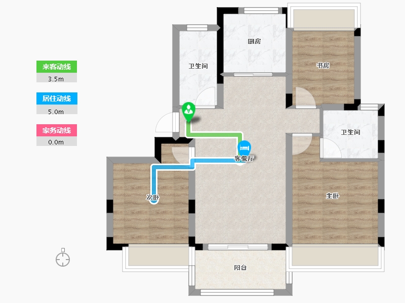 上海-上海市-光明云庐-73.00-户型库-动静线