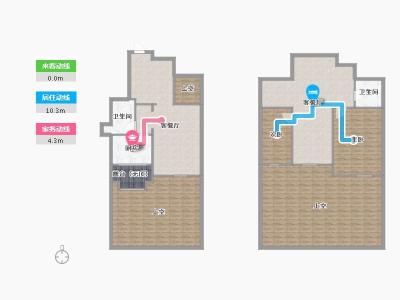 辽宁省-沈阳市-裕湾花园蒲河路5号-8（8栋）A6户型建面56m²-189.49-户型库-动静线