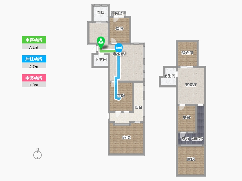 辽宁省-沈阳市-裕湾花园蒲河路5号-3（B3）,蒲河路5号-4（B4）,蒲河路5号-6（B6）,蒲河路5-163.75-户型库-动静线