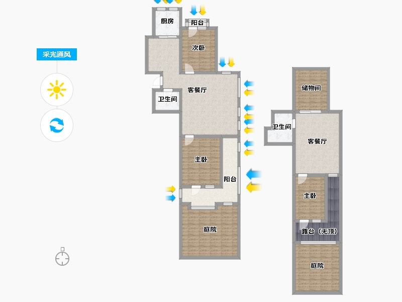 辽宁省-沈阳市-裕湾花园蒲河路5号-3（B3）,蒲河路5号-4（B4）,蒲河路5号-6（B6）,蒲河路5-163.75-户型库-采光通风