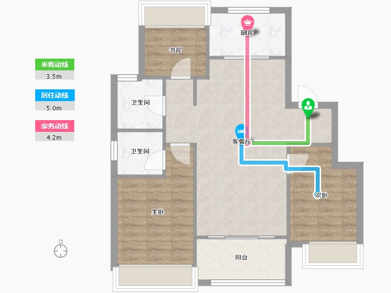 辽宁省-沈阳市-吾悦华府蒲丰路26-2号（41号楼）,蒲丰路26-23号（27号楼）,蒲丰路26-22号（2-73.25-户型库-动静线