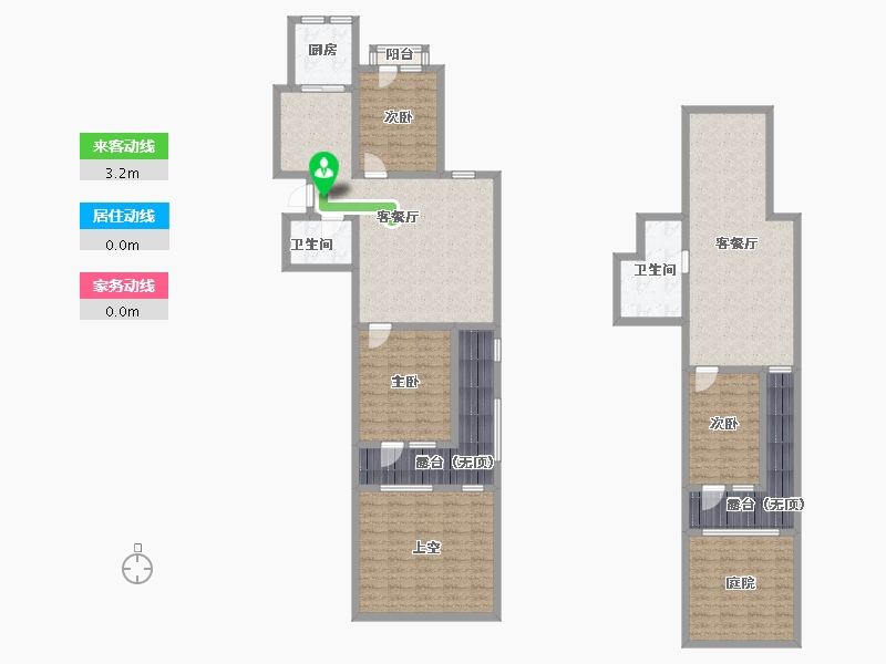 辽宁省-沈阳市-裕湾花园蒲河路5号-5（B5）建面94m²-164.24-户型库-动静线