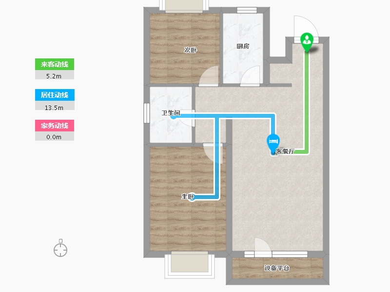 黑龙江省-哈尔滨市-御湖壹号-63.53-户型库-动静线