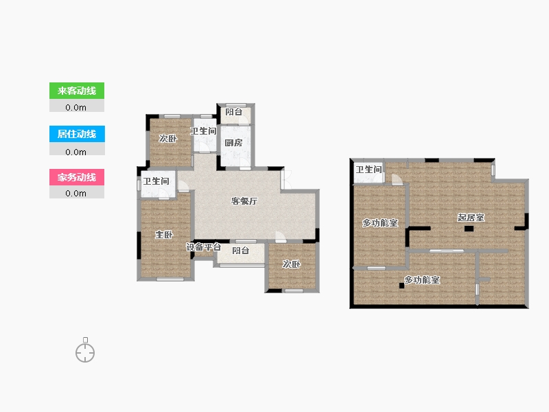 江苏省-苏州市-碧悦湾128m²-216.00-户型库-动静线