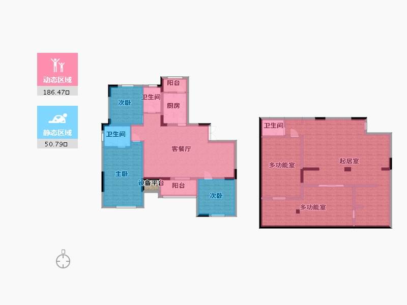 江苏省-苏州市-碧悦湾128m²-216.00-户型库-动静分区