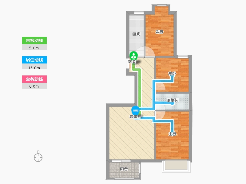 北京-北京市-双兴东区-59.44-户型库-动静线