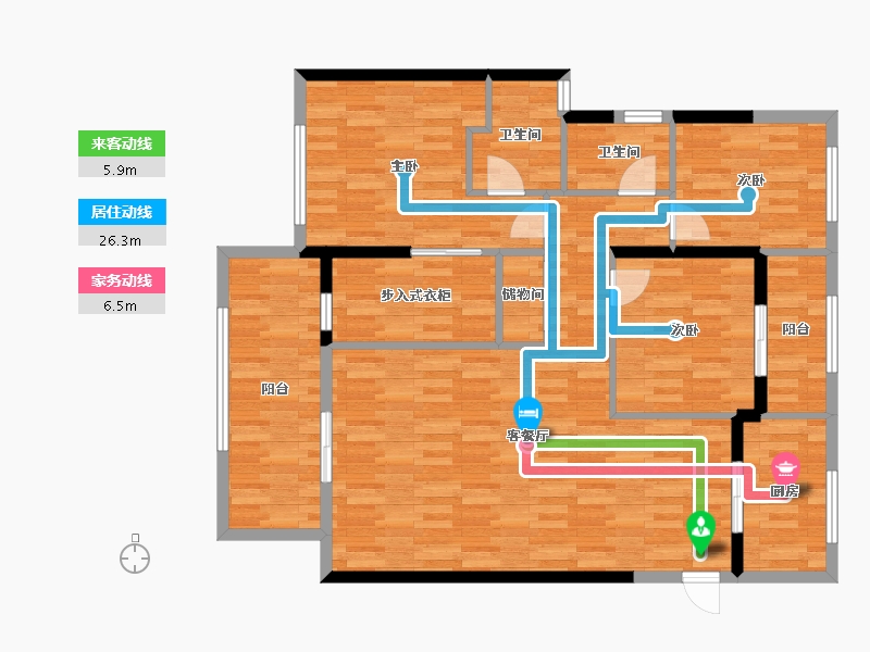 广东省-汕头市-龙光阳光御府-112.89-户型库-动静线