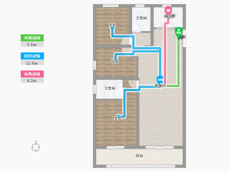 河南省-焦作市-中梁·首府-90.78-户型库-动静线