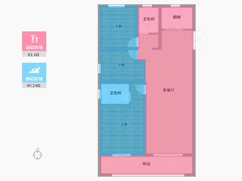 河南省-焦作市-中梁·首府-90.78-户型库-动静分区