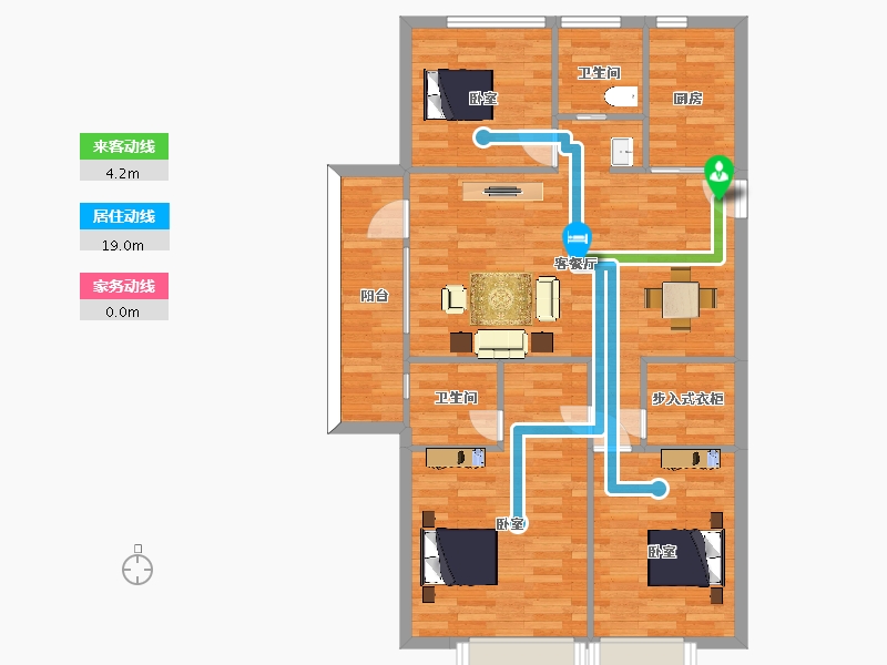 山东省-青岛市-碧桂园蓝谷之光晟邸5号楼,9地块9，10号楼118m²-94.40-户型库-动静线