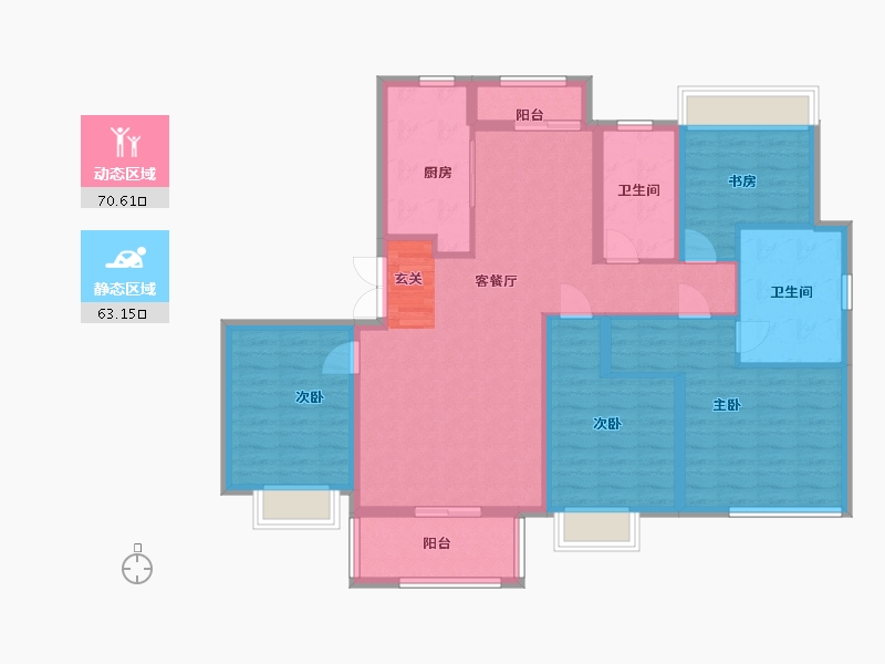 上海-上海市-世茂云图-120.04-户型库-动静分区