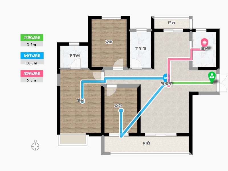 陕西省-西安市-御锦城-94.09-户型库-动静线