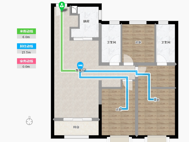 内蒙古自治区-包头市-富力院士廷-84.37-户型库-动静线