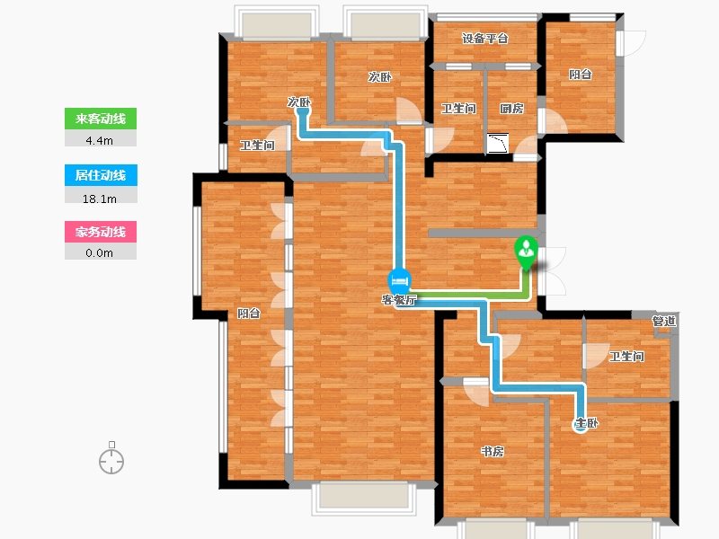 贵州省-贵阳市-首钢·贵州之光-158.64-户型库-动静线