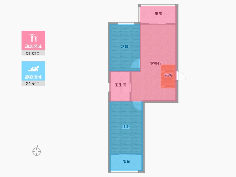 辽宁省-沈阳市-浑河国际城红椿路10，11，24，17，18，23号楼78m²-59.08-户型库-动静分区