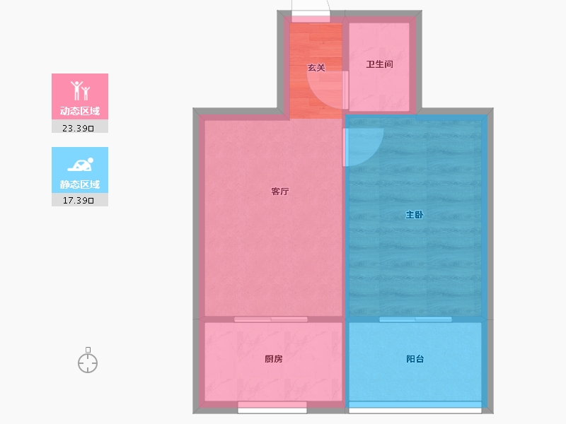 辽宁省-沈阳市-满融公馆迎春北街（37，9，15，16，17号楼）48m²-36.53-户型库-动静分区