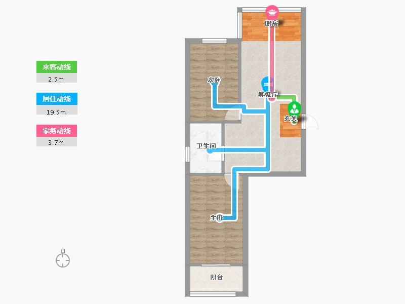 辽宁省-沈阳市-满融公馆迎春北街（9，15，16，17号楼）78m²-59.27-户型库-动静线