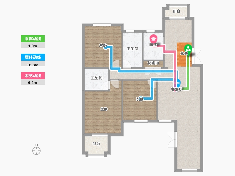 辽宁省-沈阳市-米拉春天红椿东路（C4，D4-2，D5-2，D6，D7，C9）162m²-110.34-户型库-动静线