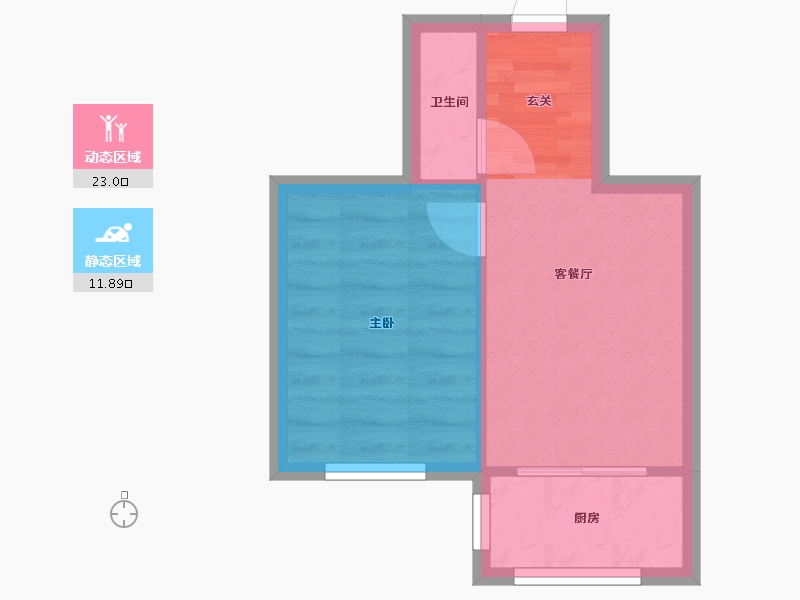 辽宁省-沈阳市-会展壹号南京南街（6，5，8，19号楼）46m²-31.10-户型库-动静分区