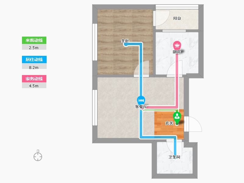 辽宁省-沈阳市-华府丹郡南京南街（16号楼，17号楼）47m²-33.73-户型库-动静线