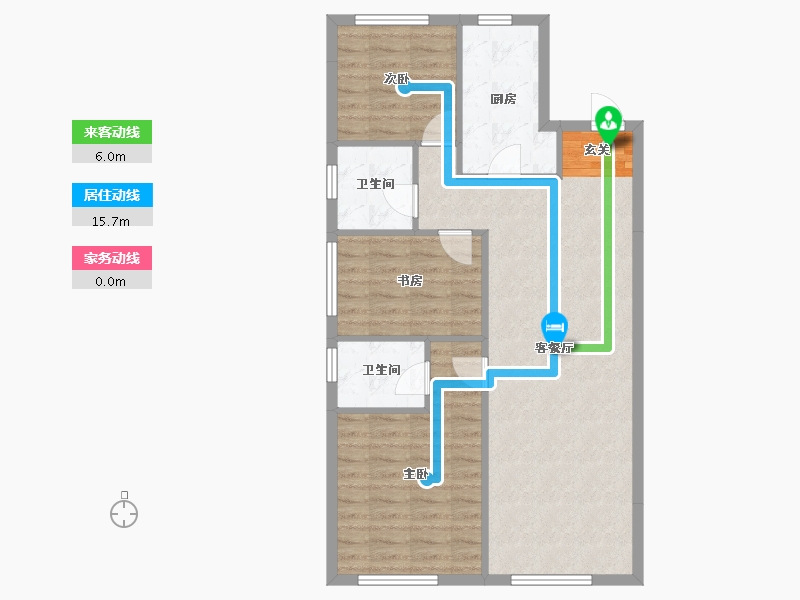 辽宁省-沈阳市-澳海南樾府苏家屯区银杏路88号（11号楼，18号楼）105m²-81.80-户型库-动静线