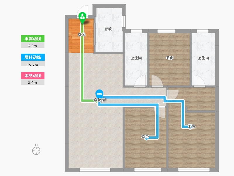 辽宁省-沈阳市-澳海南樾府苏家屯区银杏路88号-11（11号楼）120m²-94.48-户型库-动静线