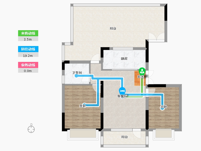 辽宁省-沈阳市-澳海南樾府银杏路（21号楼，23号楼）87m²-101.80-户型库-动静线