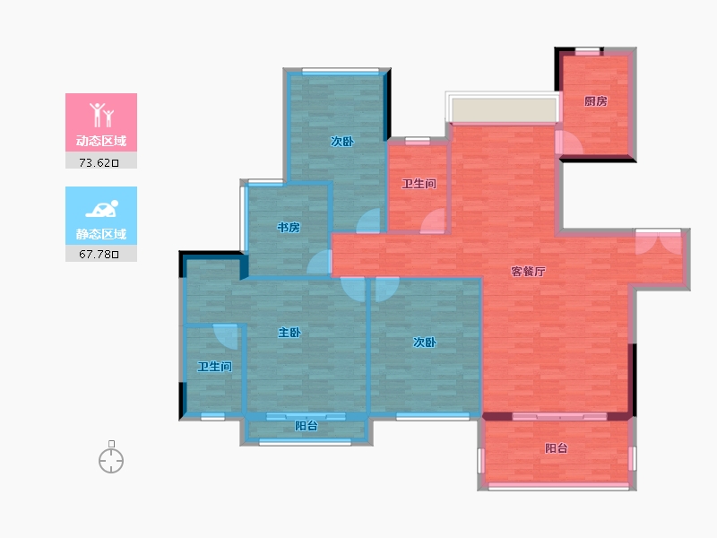 湖北省-荆门市-九和府-129.12-户型库-动静分区