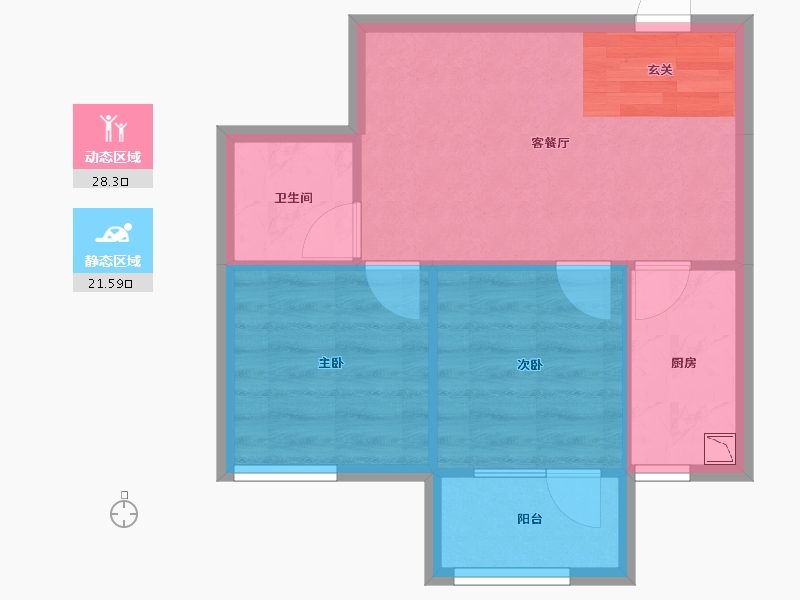 辽宁省-沈阳市-金地悦时光千山西路（C5，C6）86m²-44.66-户型库-动静分区