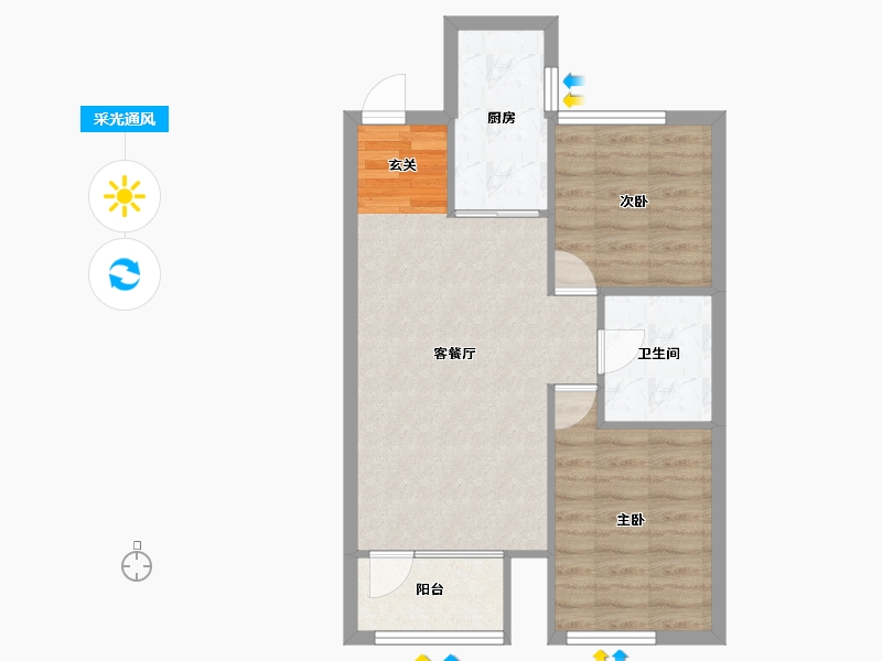 辽宁省-沈阳市-中海城8585m²-57.34-户型库-采光通风