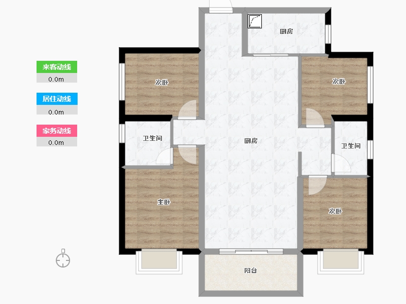 湖南省-长沙市-深业鹭栖府-96.30-户型库-动静线