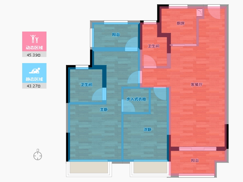 江苏省-无锡市-梁溪本源-78.31-户型库-动静分区