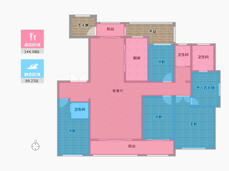 山东省-枣庄市-善国盛景-240.00-户型库-动静分区