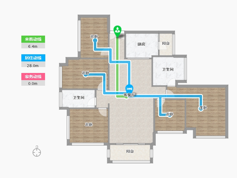 广东省-深圳市-星河时代-127.05-户型库-动静线