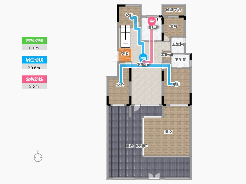 辽宁省-沈阳市-华润置地八號院（5，2，3，4，1，7，8栋）150m²-221.60-户型库-动静线