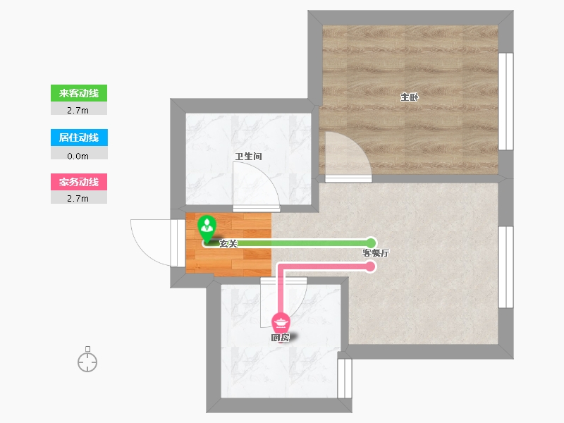 辽宁省-沈阳市-宏发英里细河路（G7，G8，G9）38m²-25.16-户型库-动静线