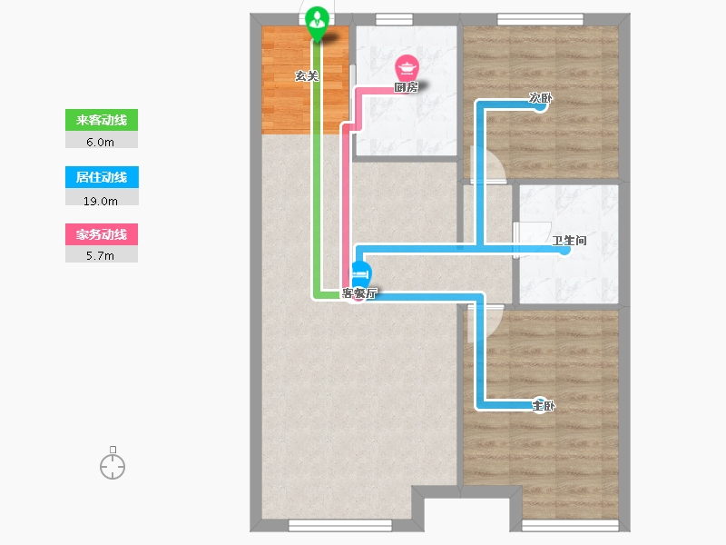 辽宁省-沈阳市-恒大西江天悦文大路（1，2，7，8号楼）91m²-72.80-户型库-动静线