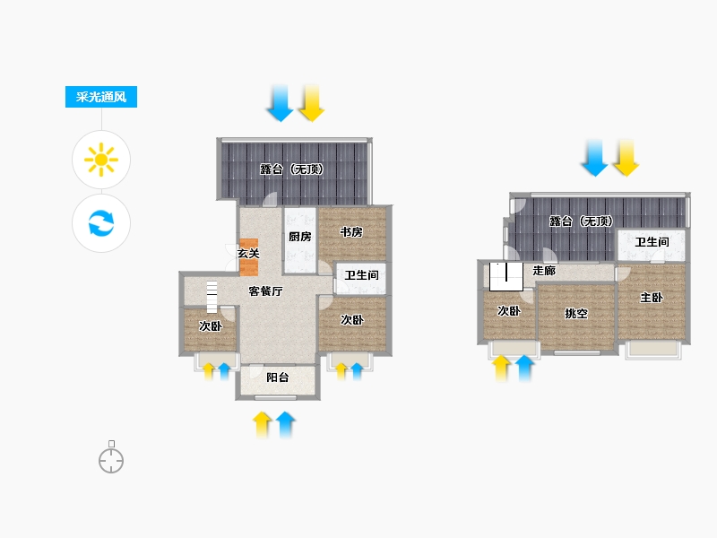 辽宁省-沈阳市-碧桂园银亿大城印象锦园（D2，D7，D8，D9）153m²-179.04-户型库-采光通风