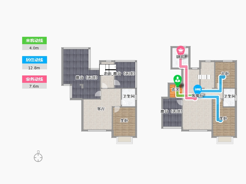 辽宁省-沈阳市-玉祥明居赤山路（Y17，Y11，Y18）158m²-172.55-户型库-动静线