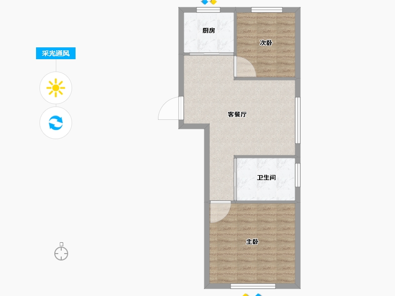 辽宁省-沈阳市-亚泰城蒲北路20-21号（21）,蒲北路20-22号(22),蒲北路20-23号（2-62.40-户型库-采光通风