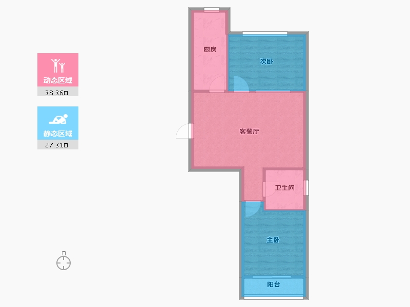 辽宁省-沈阳市-荣信森林里蒲昌路42-1号（1号楼）,蒲昌路42-29号（29）,蒲昌路42-26号(26)-59.33-户型库-动静分区