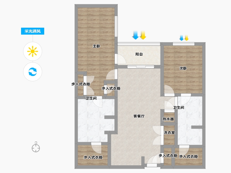 Florida-Miami-Dade-AMLI 8800-91.10-户型库-采光通风