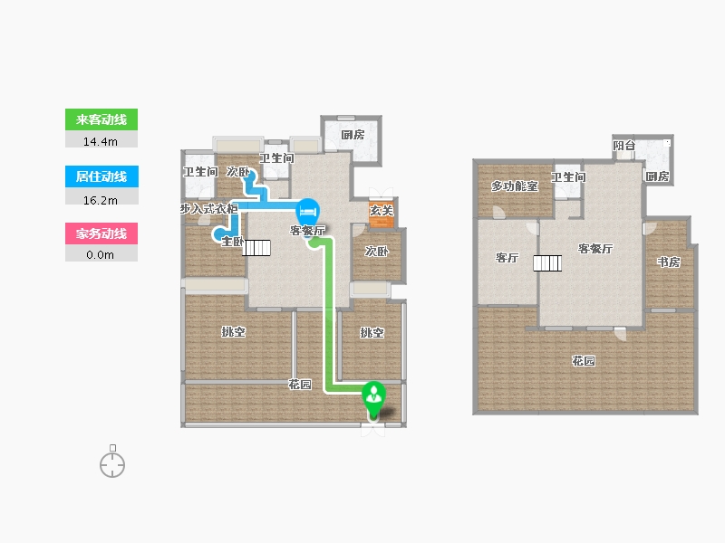 辽宁省-沈阳市-中海城和悦府洋房137㎡户型137m²-400.73-户型库-动静线